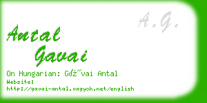 antal gavai business card